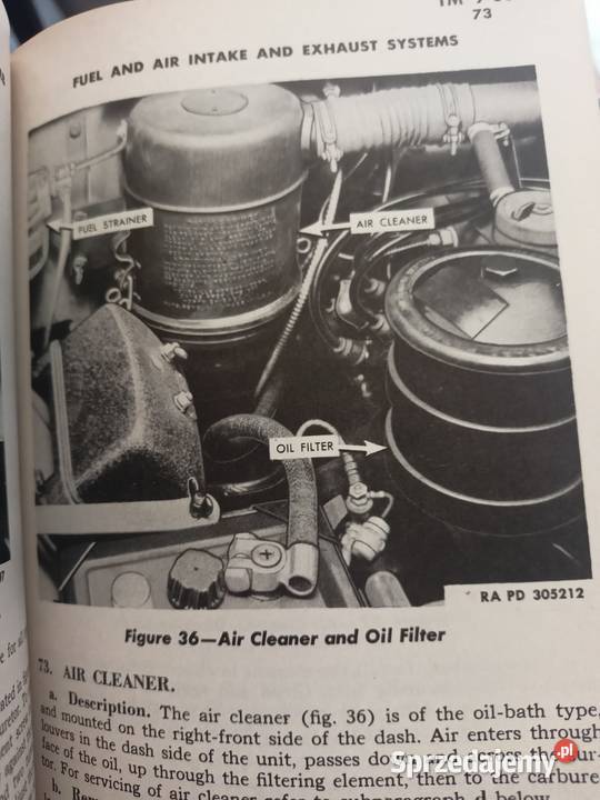 Willys MB Ford GPW filtr powietrza Zawieszenie