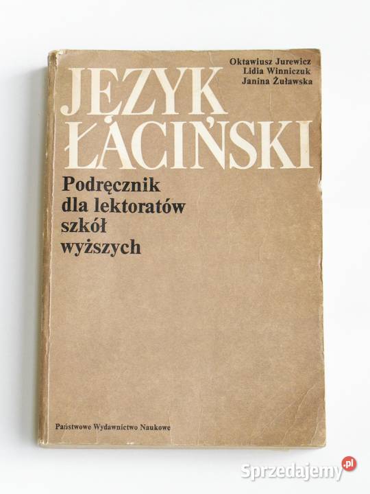 Język łaciński Podręcznik lektorów szkół Książki do nauki języka obcego Kraków