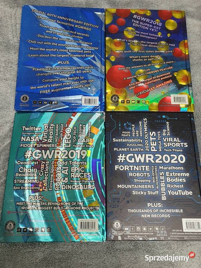 Guinness World Records zestaw 4 albumów język Rok wydania 2015 Gdynia