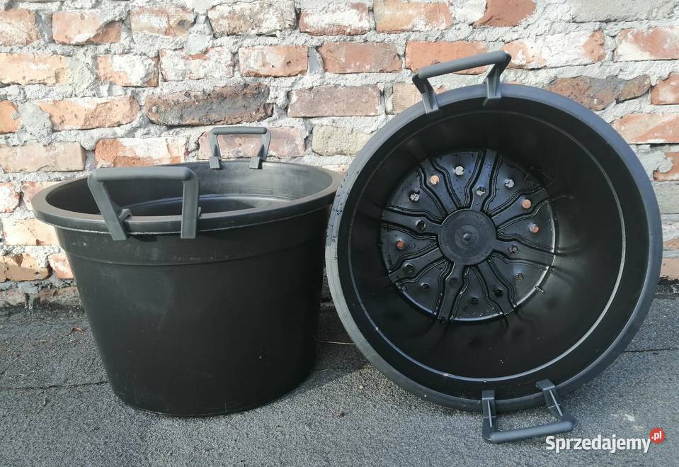 Doniczki 50 L litrów z uchwytami 50L GRUBE Siewierz