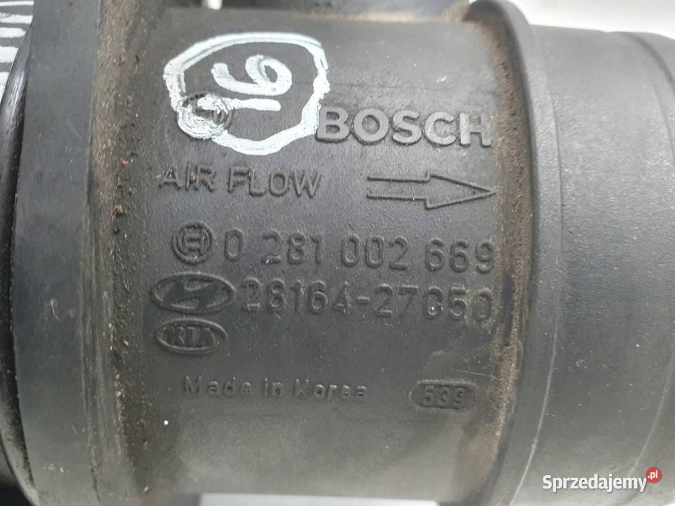 PRZEPŁYWOMIERZ POWIETRZA Kia Cerato 20 CRDI osobowe lubelskie Rudka