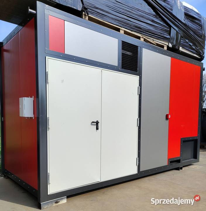 Mobilna kotłownia kontenerowa 500KW wymiennik Warszawa