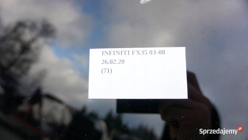 SZYBERDACH INFINITI FX35 0308 wielkopolskie Nowy Tomyśl