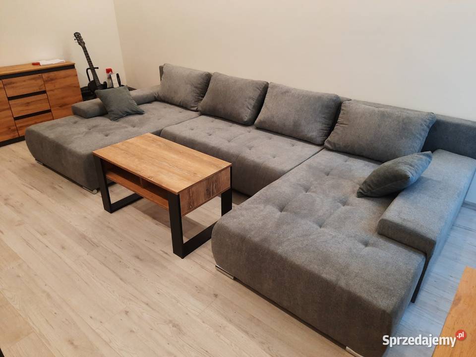 Duży narożnik rozkładany kanapa funkcja Opole