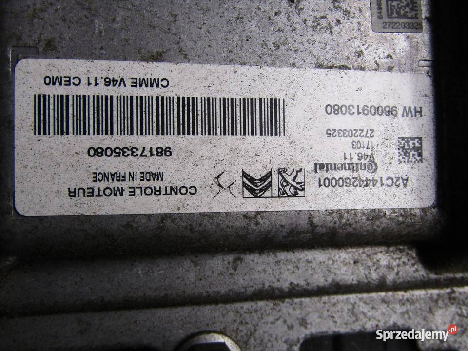 MODUŁ STEROWNIK SILNIKA 12 VTI CITROEN C3 III Komputery