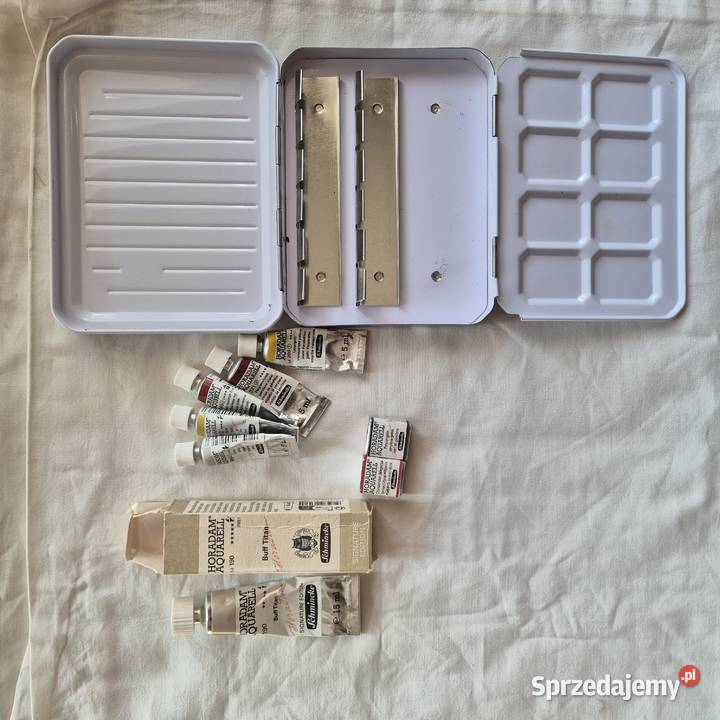 Schmincke Horadam 6 tubek 2 półkostki 1 box małopolskie Brzesko sprzedam