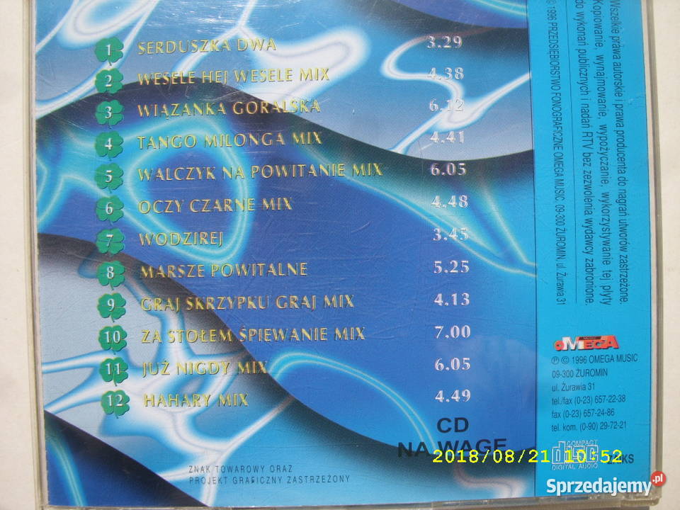 Rock CD BAYER FULL WESELA DO WESELA 1996 1 płyta Wołów