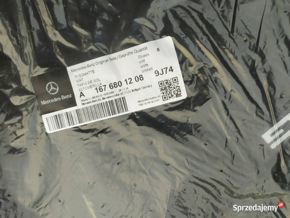 Mercedes GLE v167 A167 AMG A1676801208 dywaniki Łódź