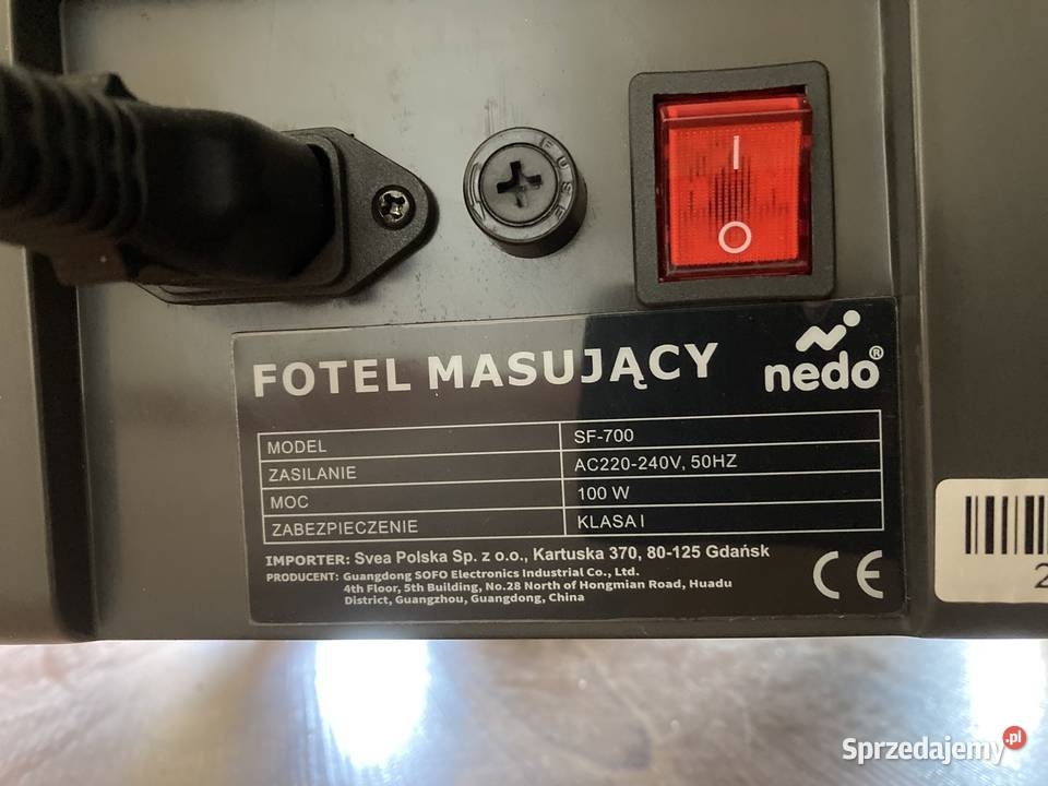 Fotel masujący Nedo Chilli Olsztyn