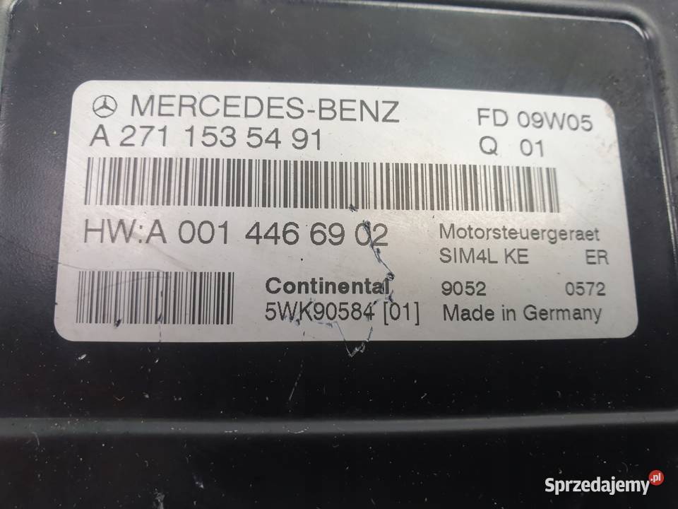 Mercedes CLK W209 18 K STEROWNIK SILNIKA Rudka