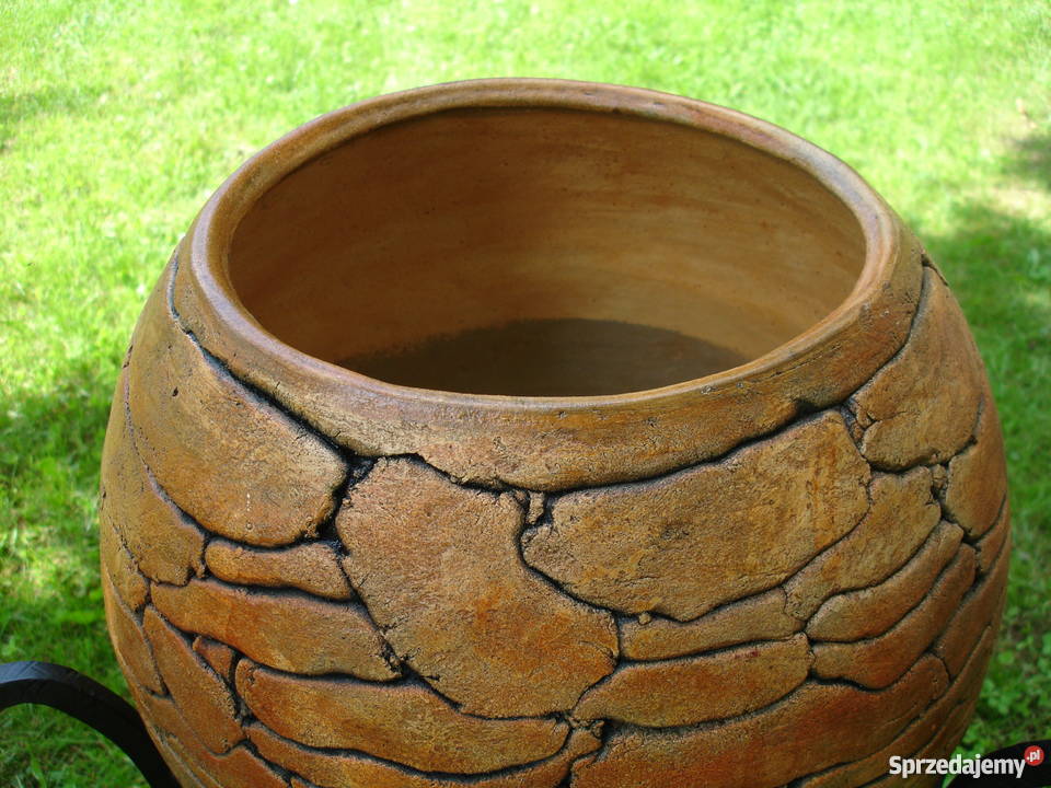 Ceramiczna donica mrozoodporna stojaku śr 70 Jelenia Góra