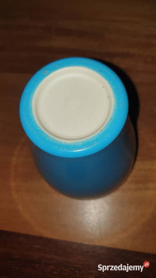 Doniczka osłonka niebieska ceramiczna wysoka mazowieckie Warszawa