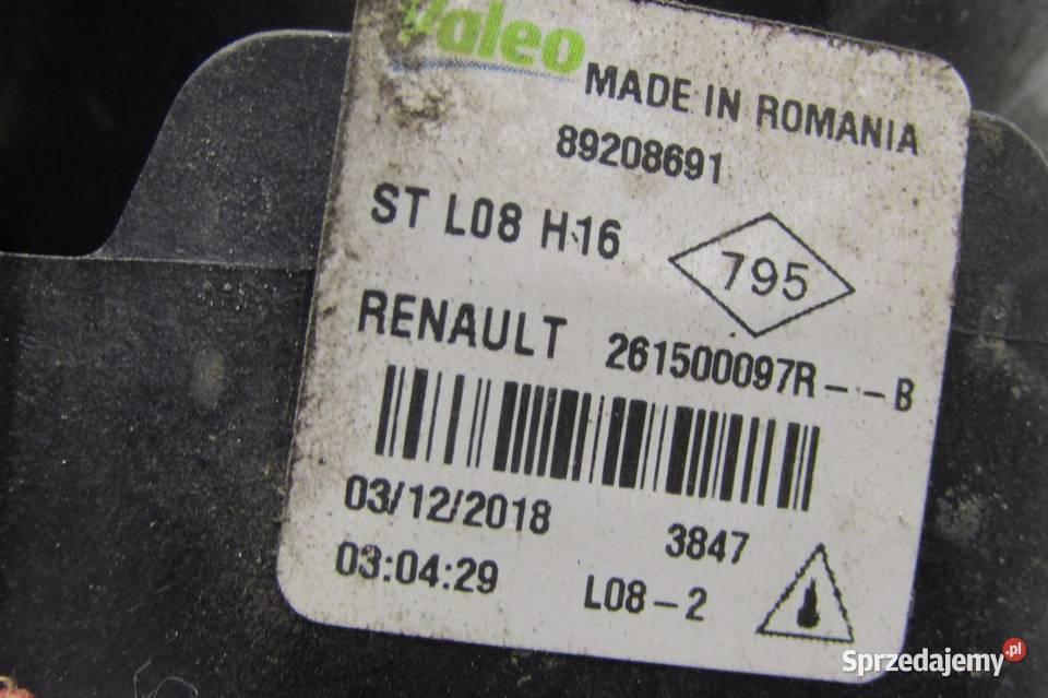 HALOGEN ŻARÓWKA DACIA DUSTER II 261500097R osobowe