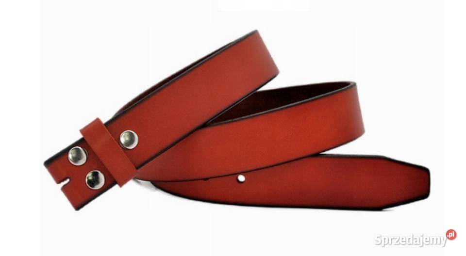 Męski skórzany pasek bez klamry 120 Sosnowiec