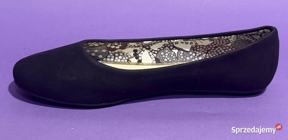 Czarne gładkie baleriny rozmiar 36 AKS5 mazowieckie Żyrardów sprzedam