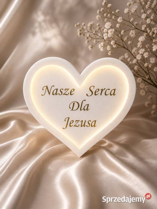 Serce z podświetleniem dekoracja Pierwsza Dobrzyca