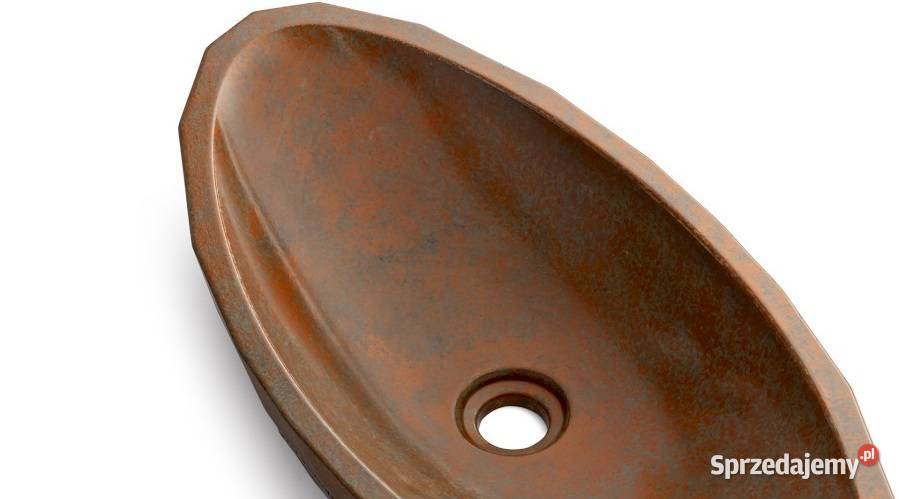 Umywalka 60 DIAMOND BASIC SMOKED METAL zielony i