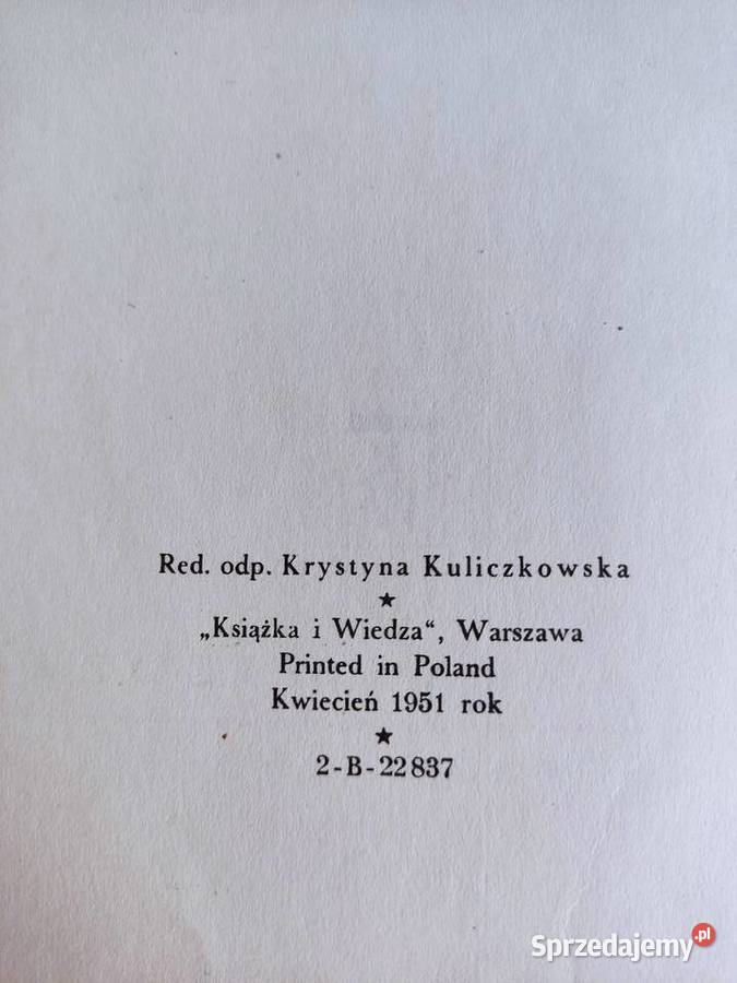 Książka bajka Księga papugi z 1951 roku Pierwsze Głuchołazy