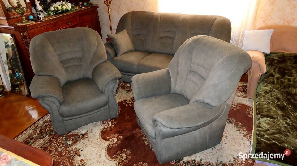 Piękny komplet wypoczynkowy Bologna sofa 3 os i Ziębice