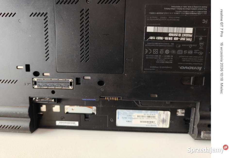 Lenovo ThinkPad T410 USZKODZONY NA CZĘŚCI brak Mielec
