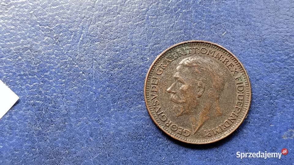 Stare monety 1 farthing 1926 Anglia Numizmatyka Lesko