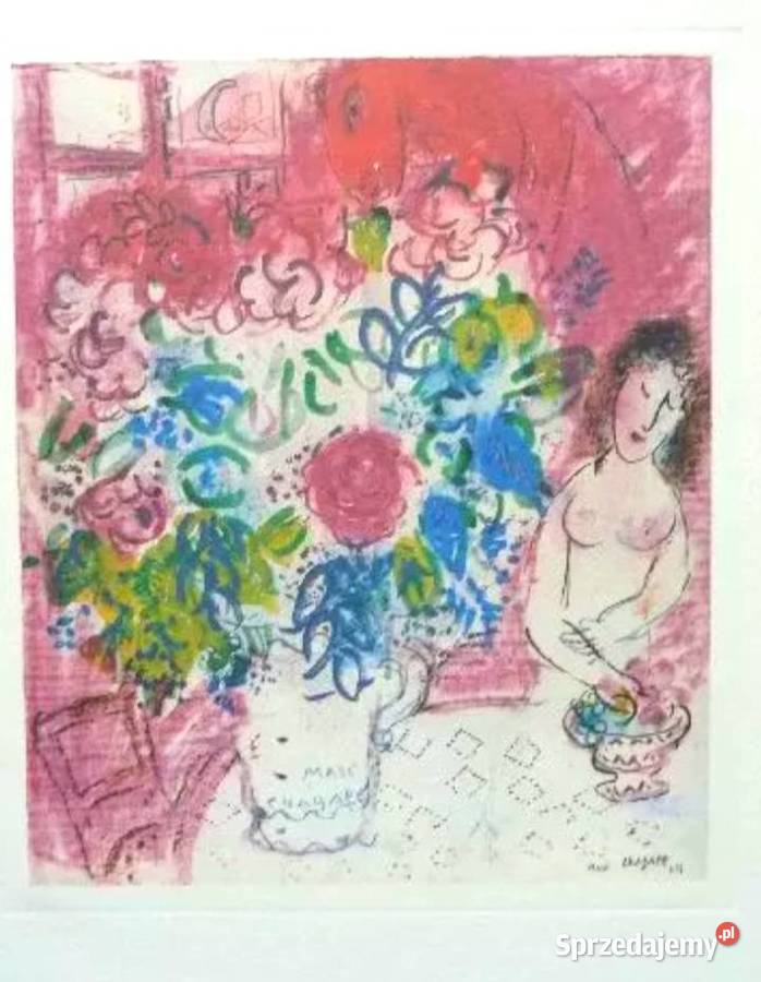 Marc Chagal 1956 r litografia Łódź sprzedam