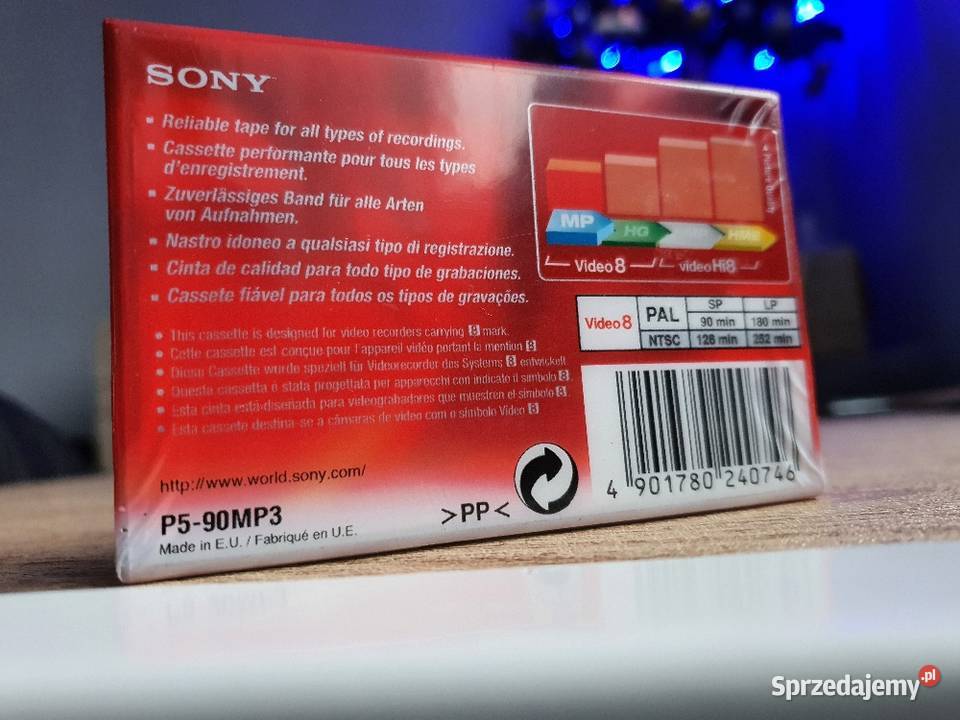 Kaseta do kamery video Sony MP 90 lubuskie Nowa Sól