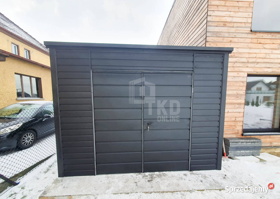 Garaż Blaszany 4x6 Brama uchylna Antracyt TKD152 Sprzedaż pomorskie Sopot sprzedam