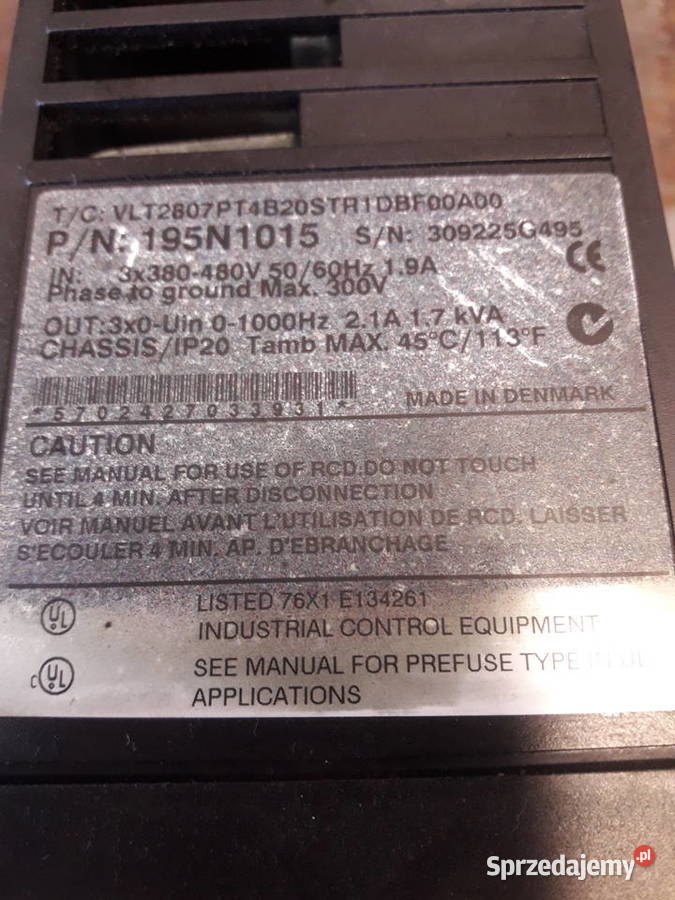 Danfoss przetwornica częstotliwości Pszczyna