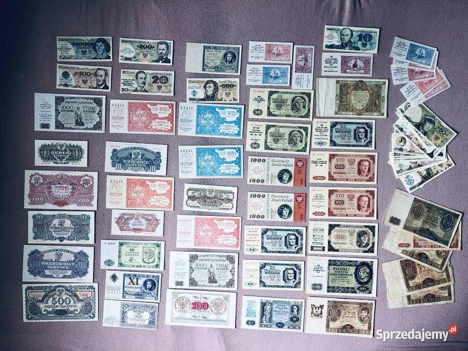 Banknoty Kolekcje banknotów Numizmatyka Łowicz sprzedam