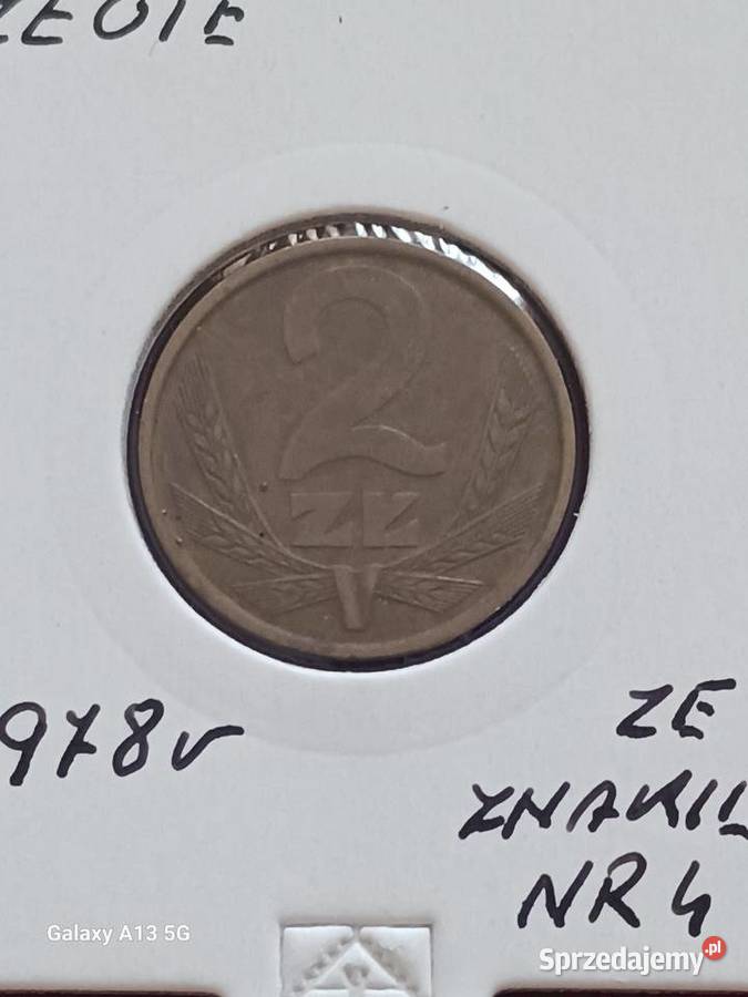 2 Złote 1978 r 4 ze znakiem mennicy rzadkość Konin