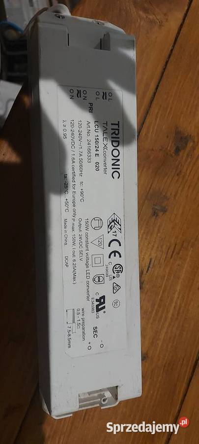 Zasilacz led 24v 150w tridonic kujawsko-pomorskie Bocheniec