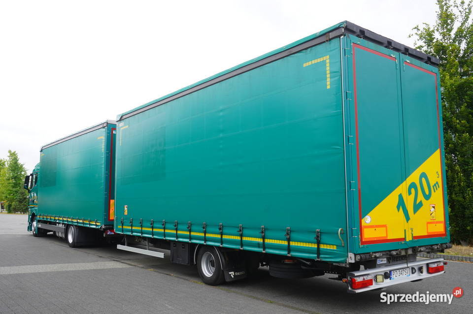 Zestaw MAN TGX 18470 Przyczepa 19 EPAL Firanka diesel Skrzynie z plandeką małopolskie Kraków