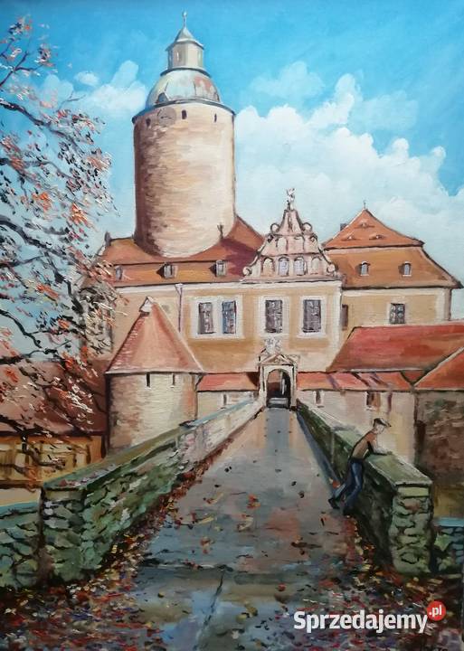 Obraz olejny Zamek Czocha dolnośląskie