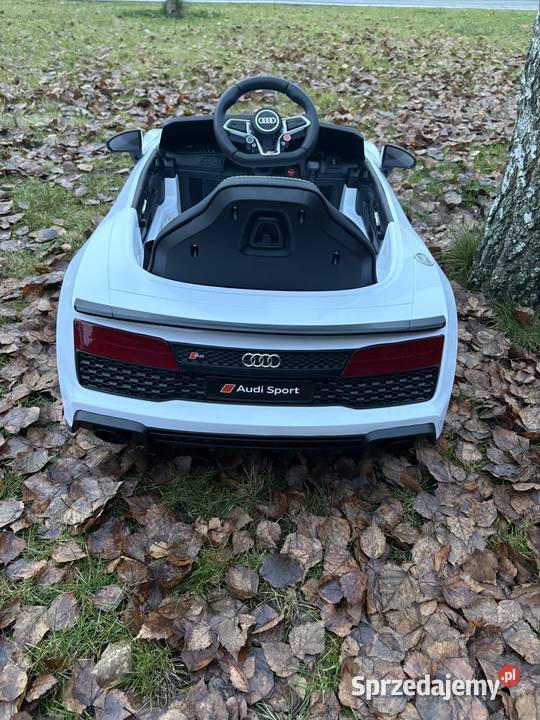 Samochód na akumulator Audi R8 LIFT biały autko Mielec sprzedam