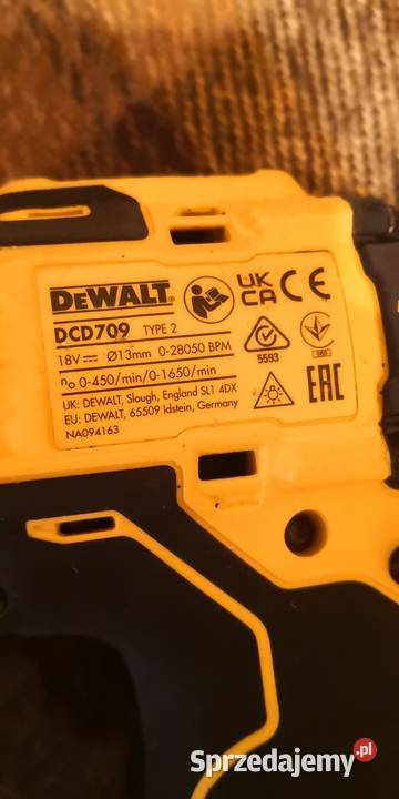 Dewalt DCD709 18v z udarem