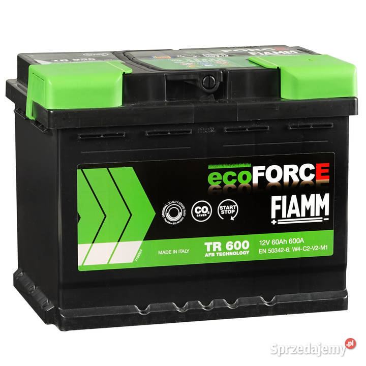 Akumulator 60AH Fiamm ECOFORCE AFB DARMOWY DOWÓZ