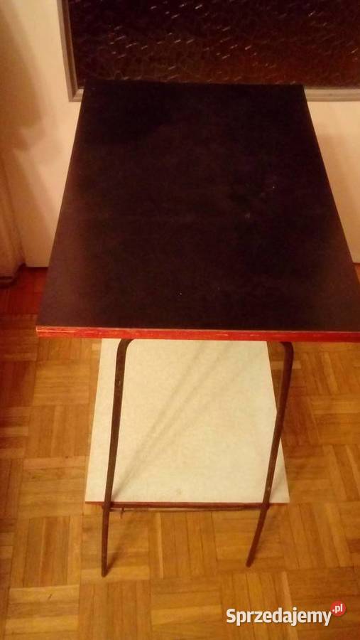 Stoli metalowy z gazetnikiem z okresu PRLu Pozostałe Warszawa