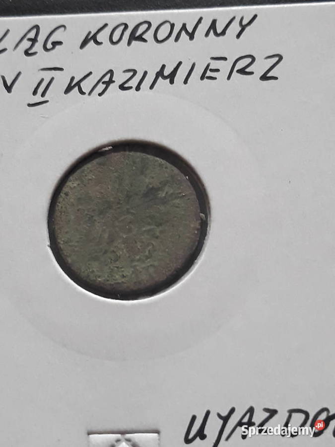 Szeląg Koronny Jan II KazimierzUjazdów bez daty wielkopolskie