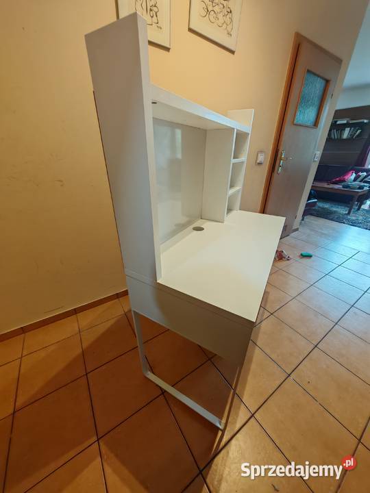 biurko IKEA MICKE białe z nadstawką zachodniopomorskie Szczecin