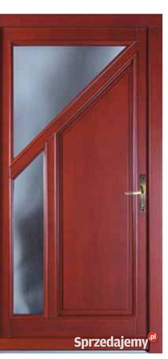 DRZWI DREWNIANE 1100 x 2100 VERONA ZIELONE Drzwi zewnętrzne