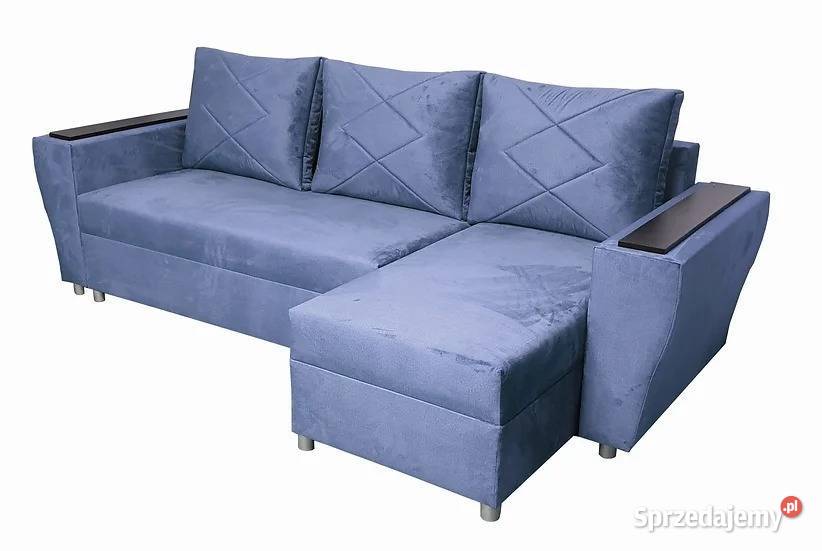 Welurowy uniwersalny narożnik Rodos z półką Narożniki Ostrów Wielkopolski