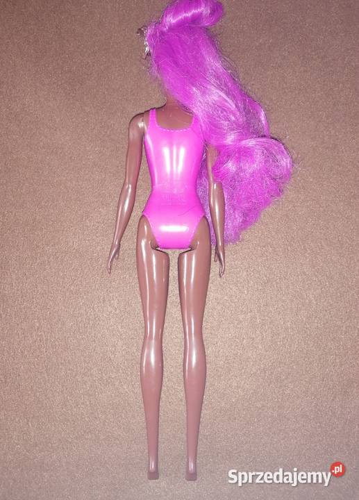 Lalka Barbie murzynka z różowymi Łódź