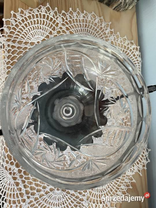 Krysztalantyczna cukiernica z okuciami z alpaki dolnośląskie Jelenia Góra sprzedam