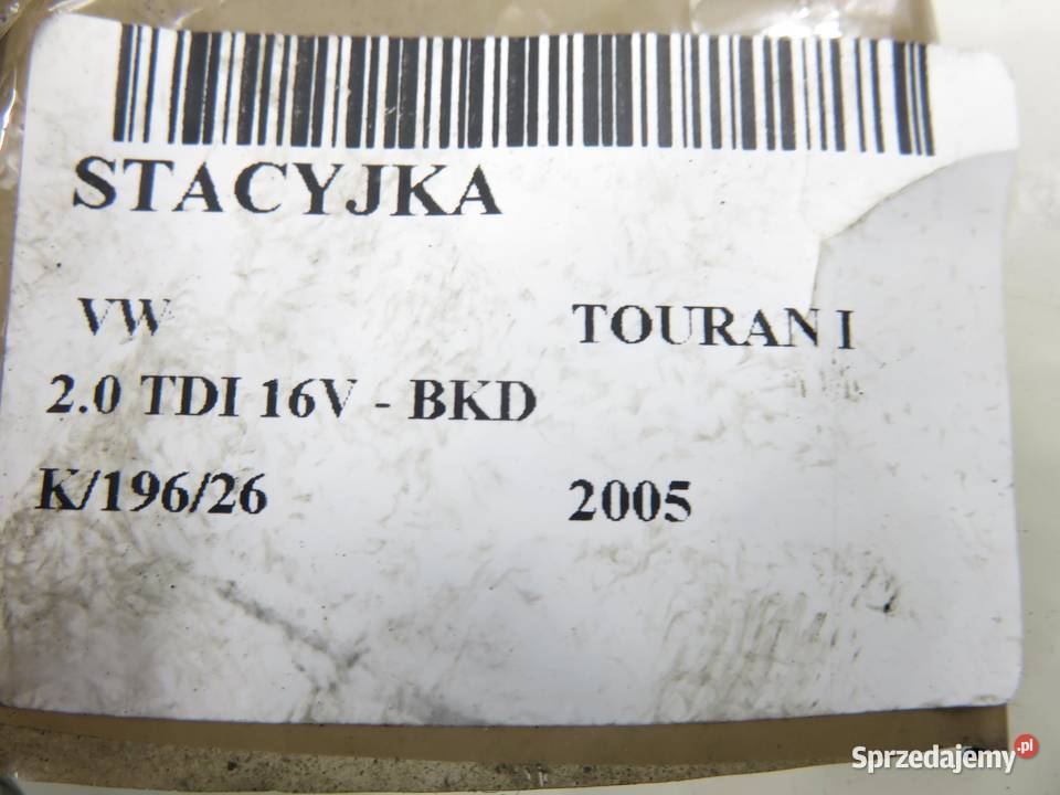 STACYJKA VW GOLF V TOURAN CADDY 1K0905851B małopolskie