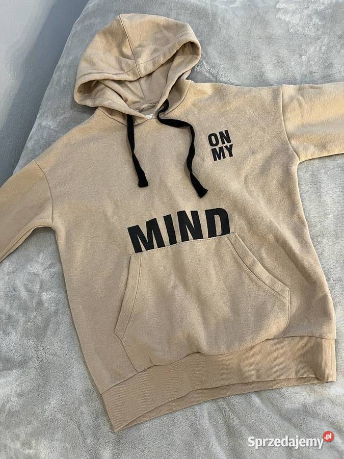 Bluza z kapturem beżowa On my mind HIT Odzież damska podkarpackie Jasło sprzedam