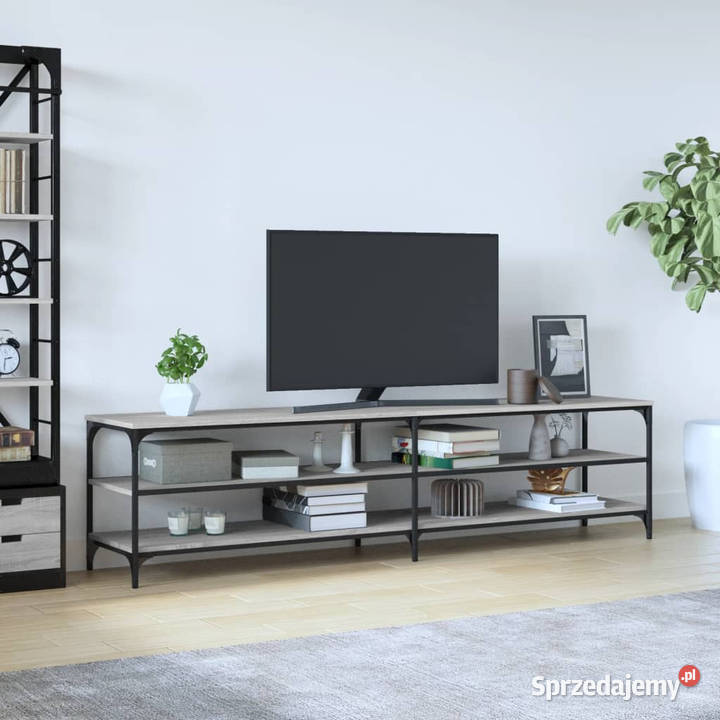 Szafka pod telewizor szary dąb sonoma 200x30x50 Warszawa