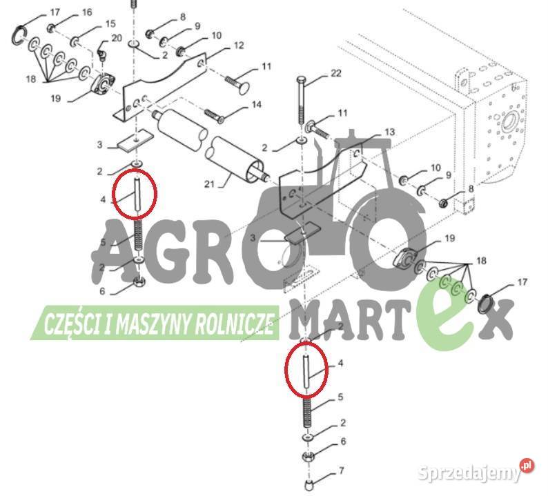 84334391 RURKA CNH HOLLAND CASE KOMBAJN GARDZIEL Wichrów