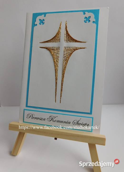 Zaproszenia I Komunia Św I Chrzest handmade podlaskie Białystok