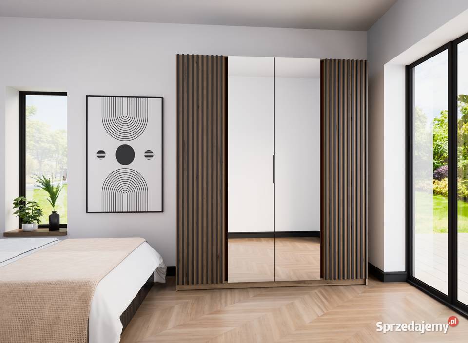 wysoka szafa 239 szerokość 200 LAMELE LUSTRO wielkopolskie sprzedam